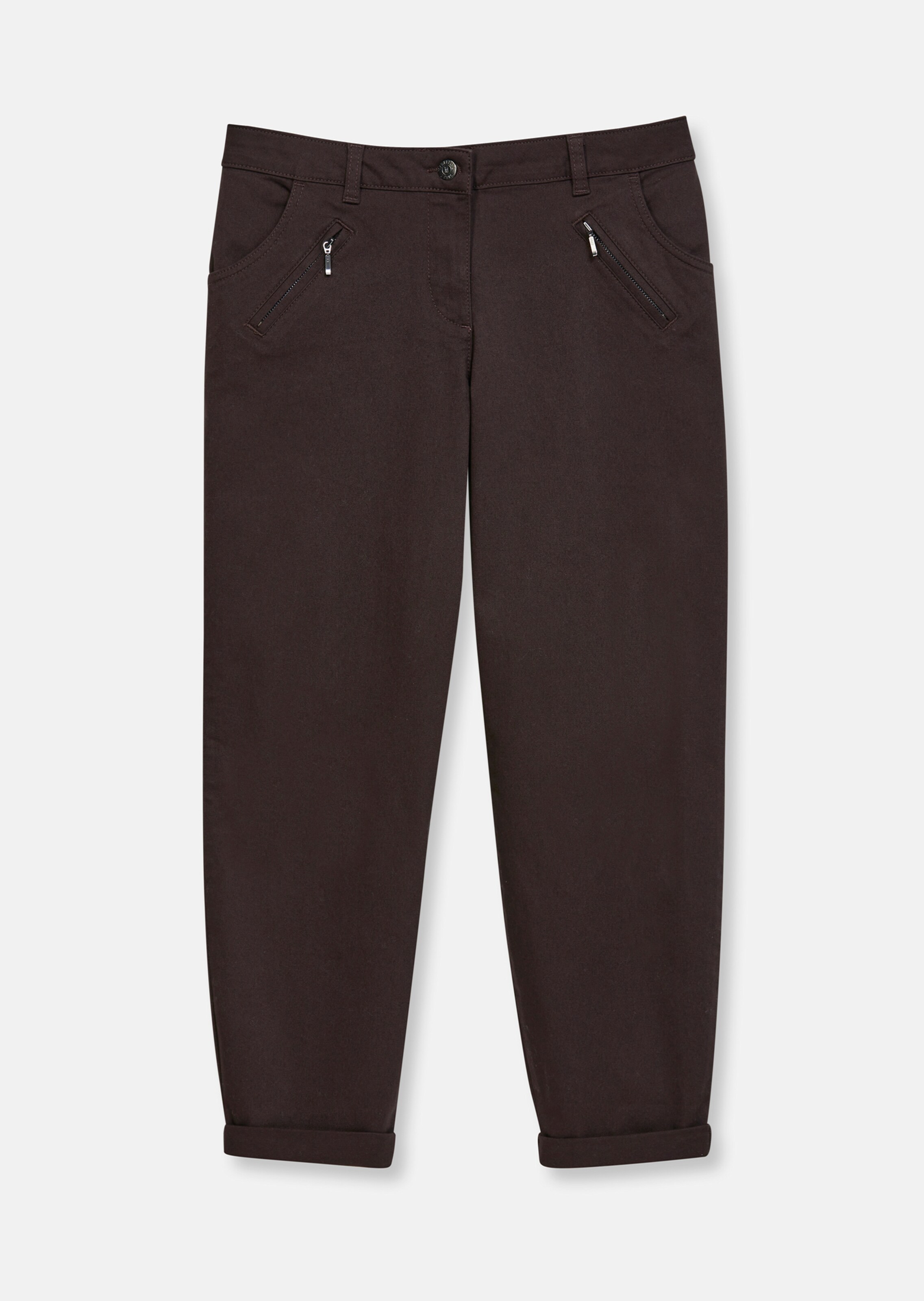 Cropped trousers in a casual chino style