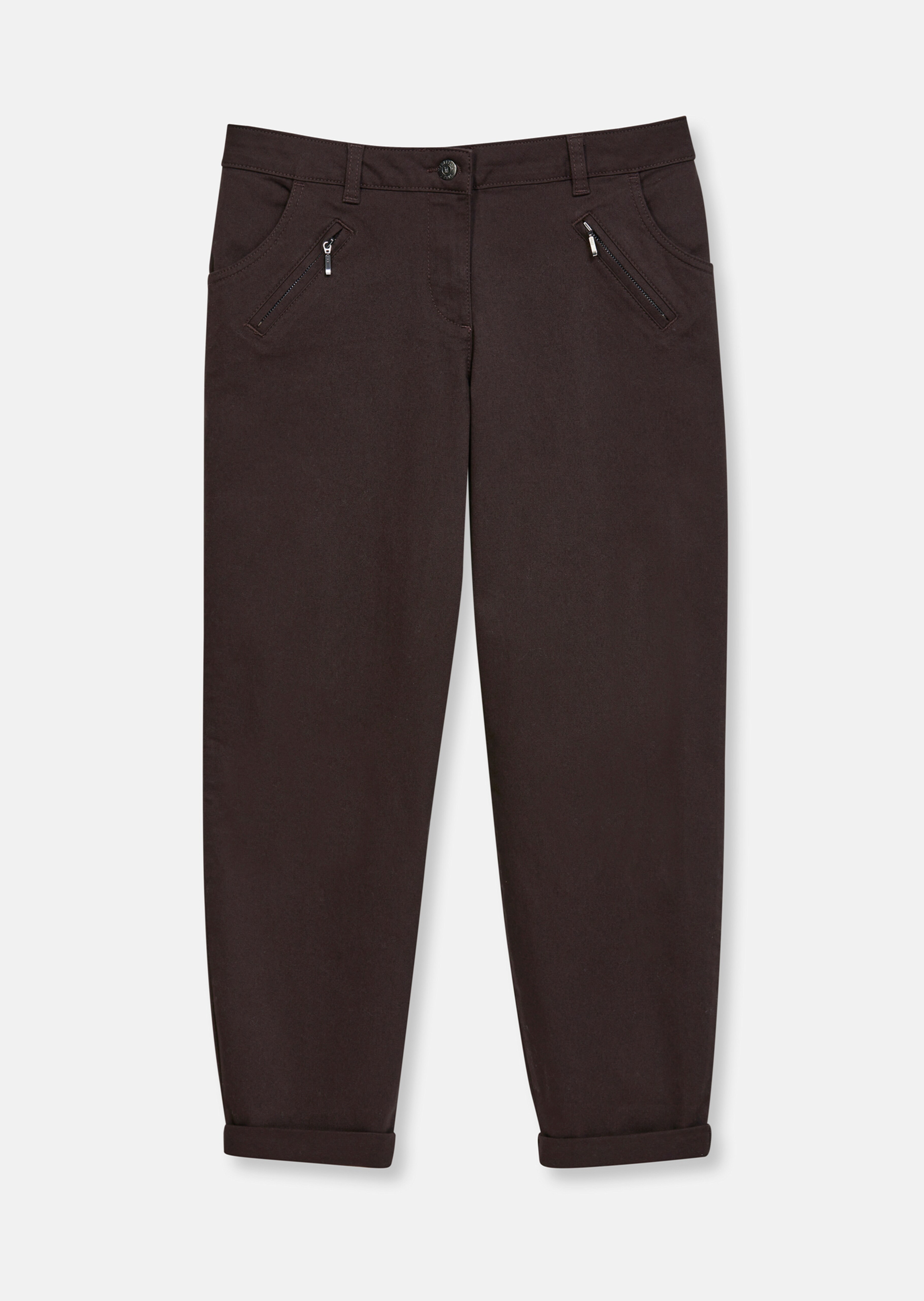 Cropped trousers in a casual chino style