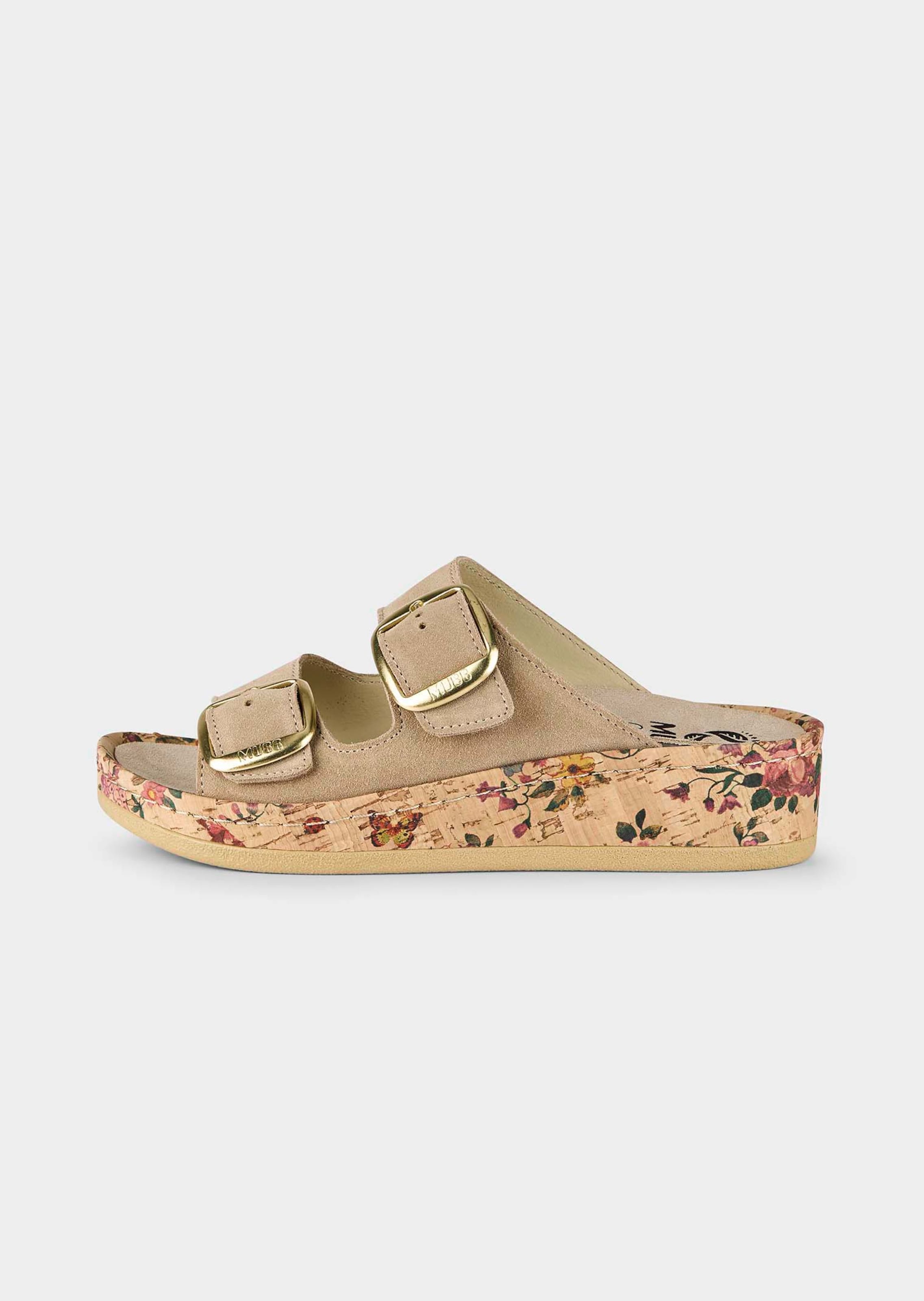 Pantoletten mit Keilabsatz