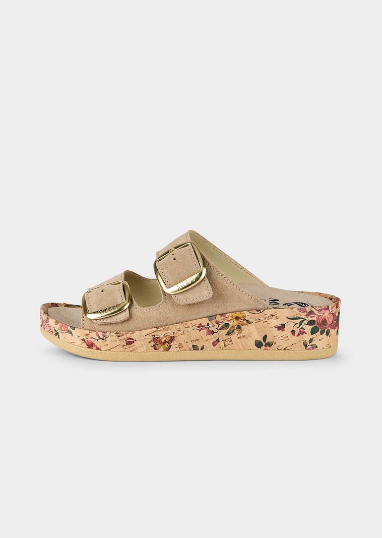 Pantolette mit verstellbarer Schließe