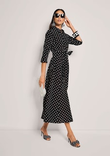 Shirt dress with polka dots thumbnail 4