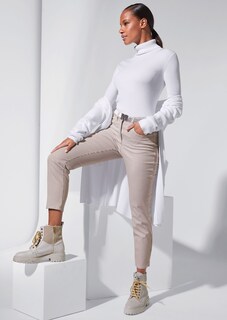 Rippstrick-Pullover mit Rollkragen thumbnail 7