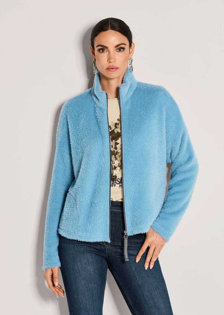 Kurzjacke aus Webpelz