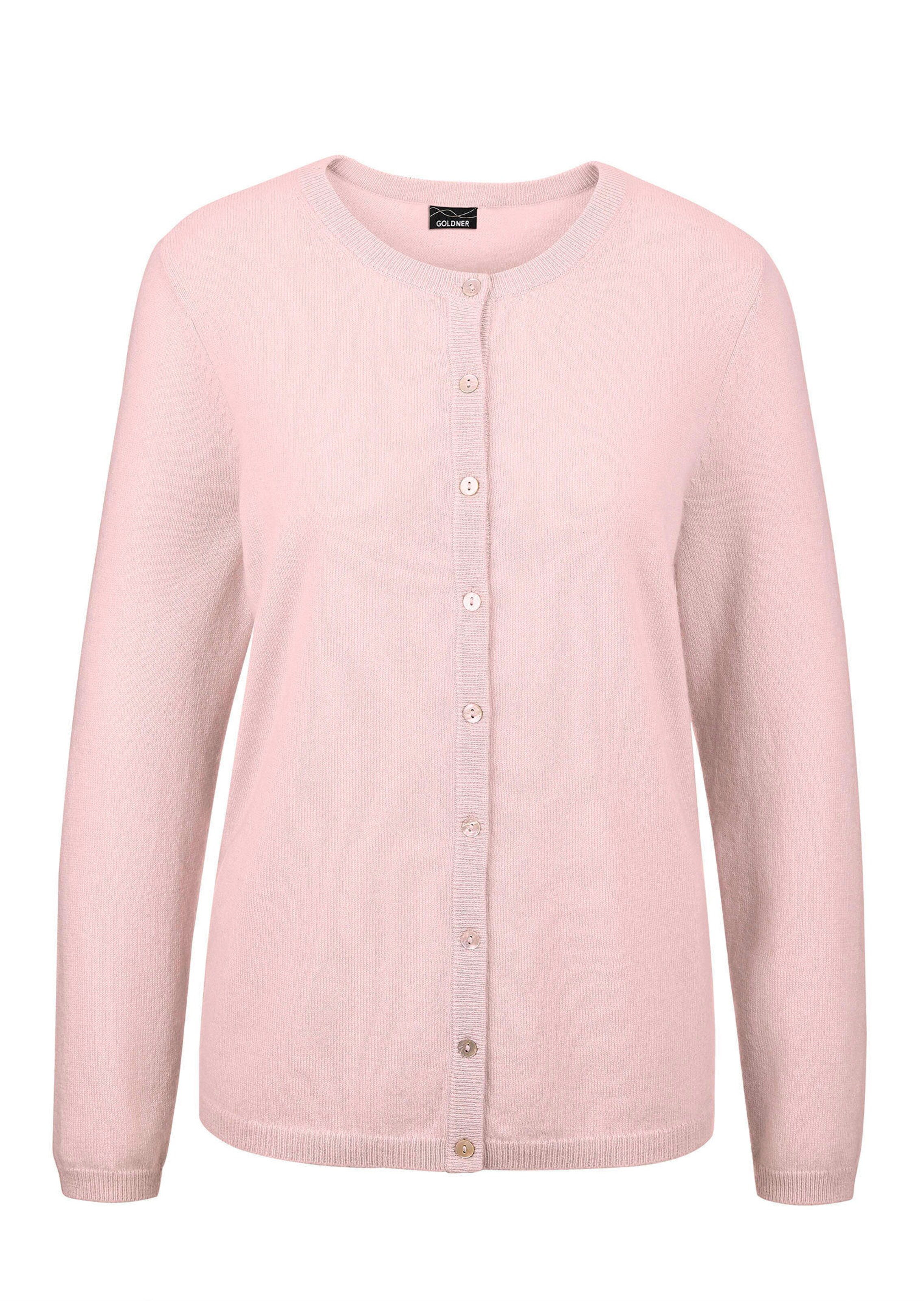 Tricot jasje van kasjmier met ronde hals