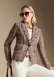 Tweedblazer im Multi-Colour-Look thumbnail 7