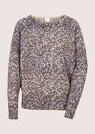 Bedruckter Kaschmirpullover mit Fledermausärmeln thumbnail 6