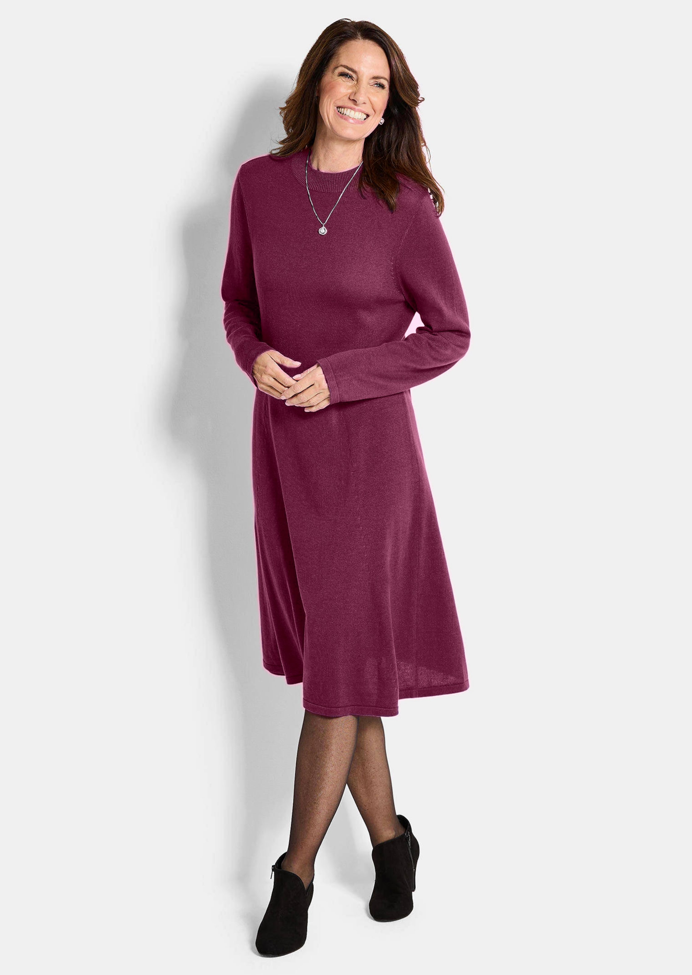 Strickkleid in femininer A-Linie