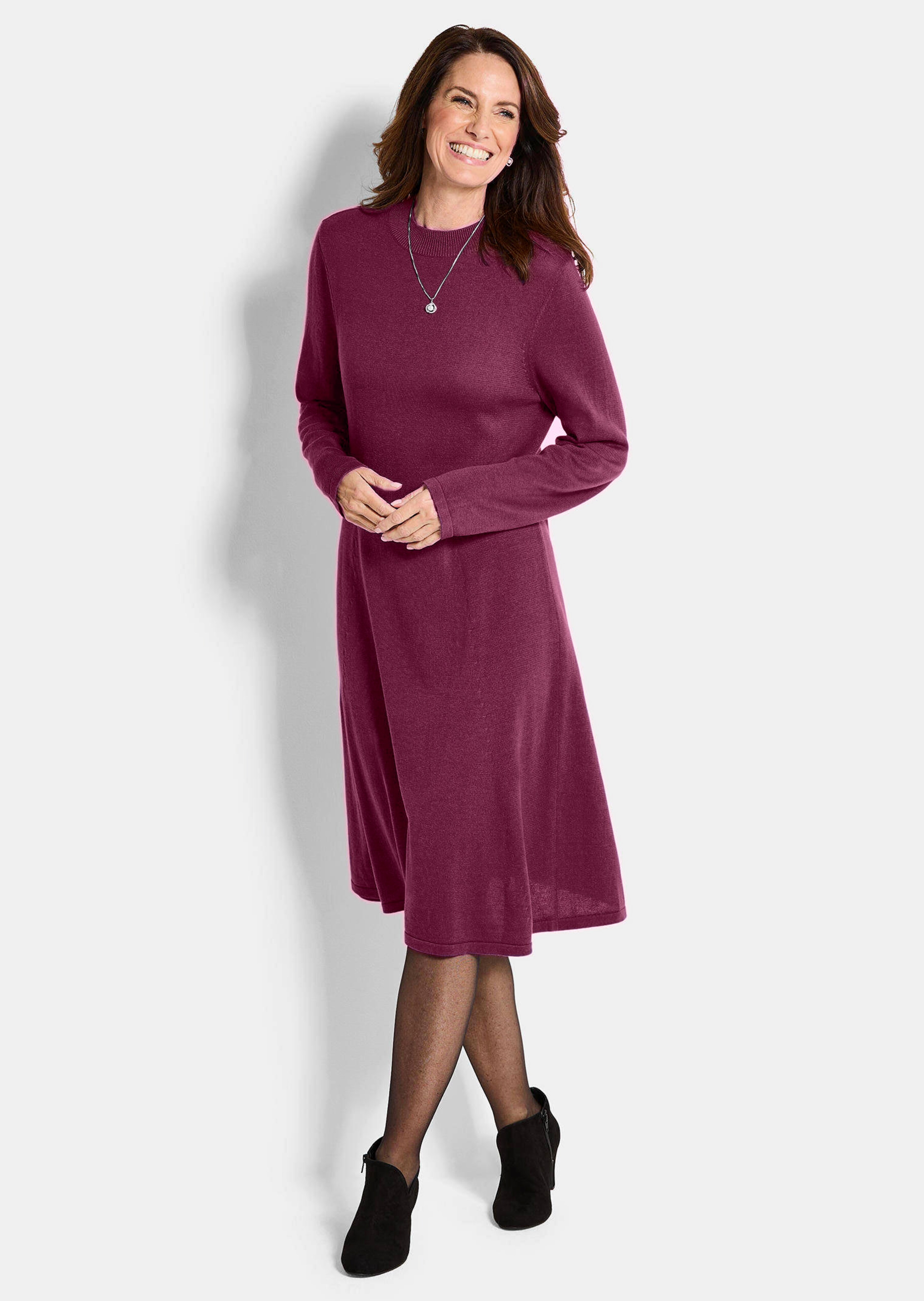 Strickkleid in femininer A-Linie