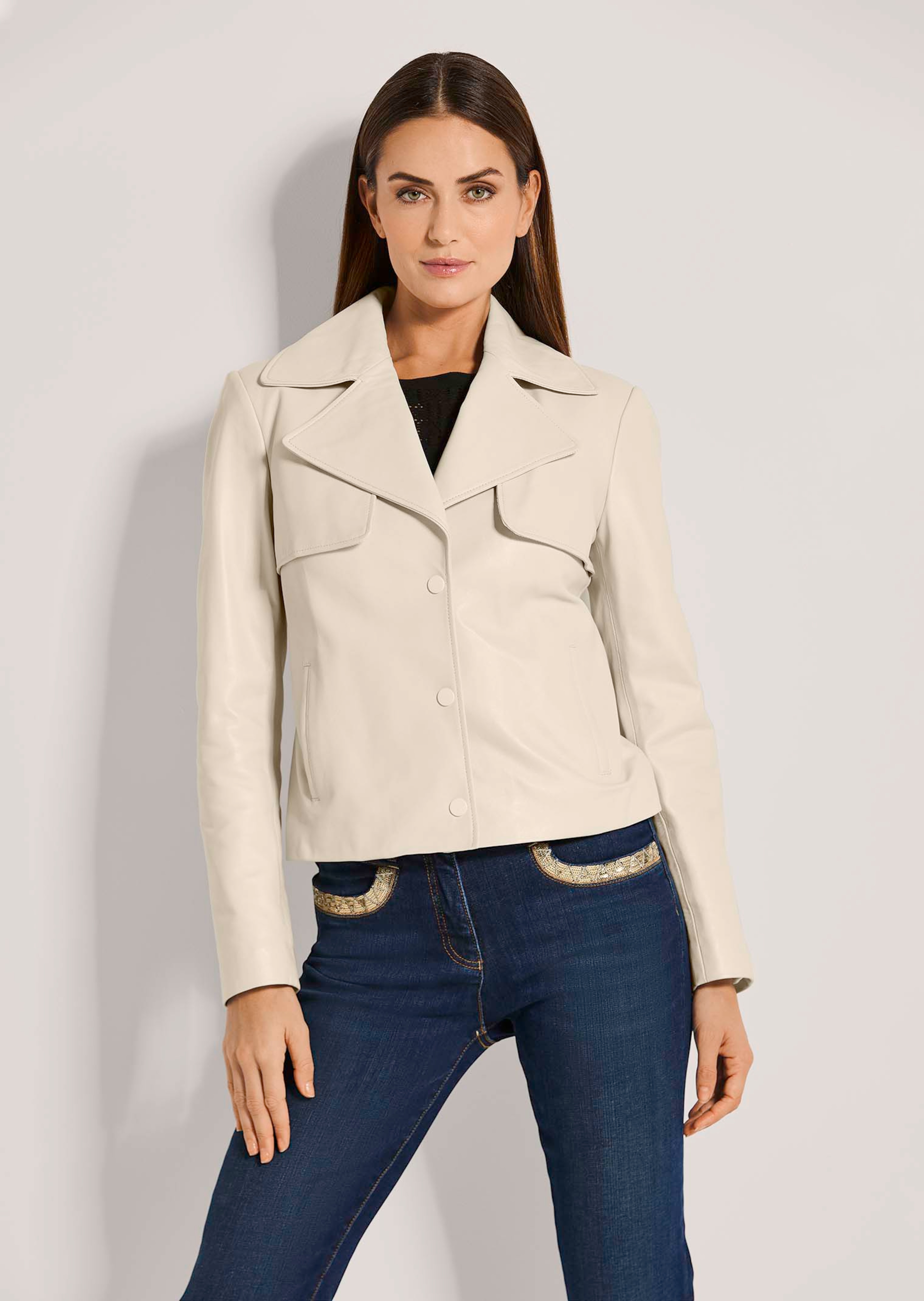 Veste. Cuir nappa d'agneau