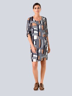 Kleid mit grafischem Dessin thumbnail 6