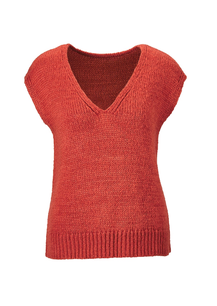 Pullover met V-hals
