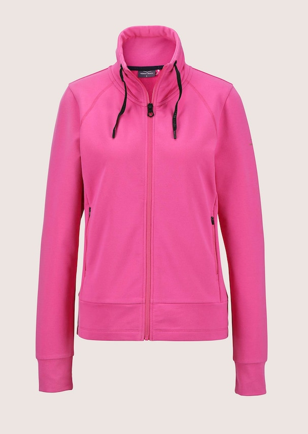 Sportliche Sweatjacke mit Stehkragen 5