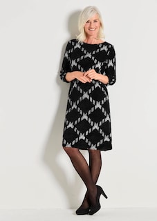 Jersey-Kleid in A-Linie thumbnail 7