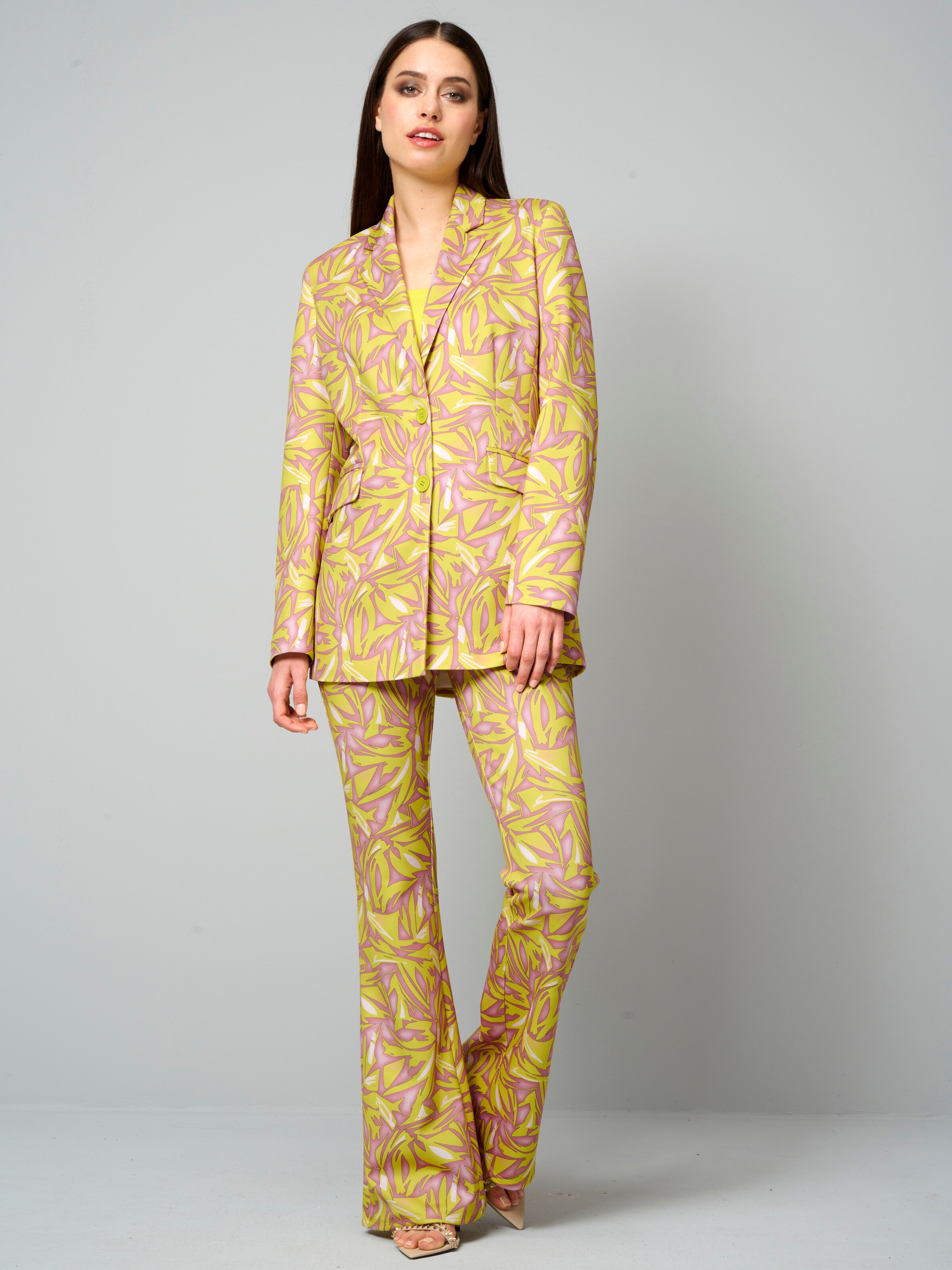 Blazer mit grafischem Print 6