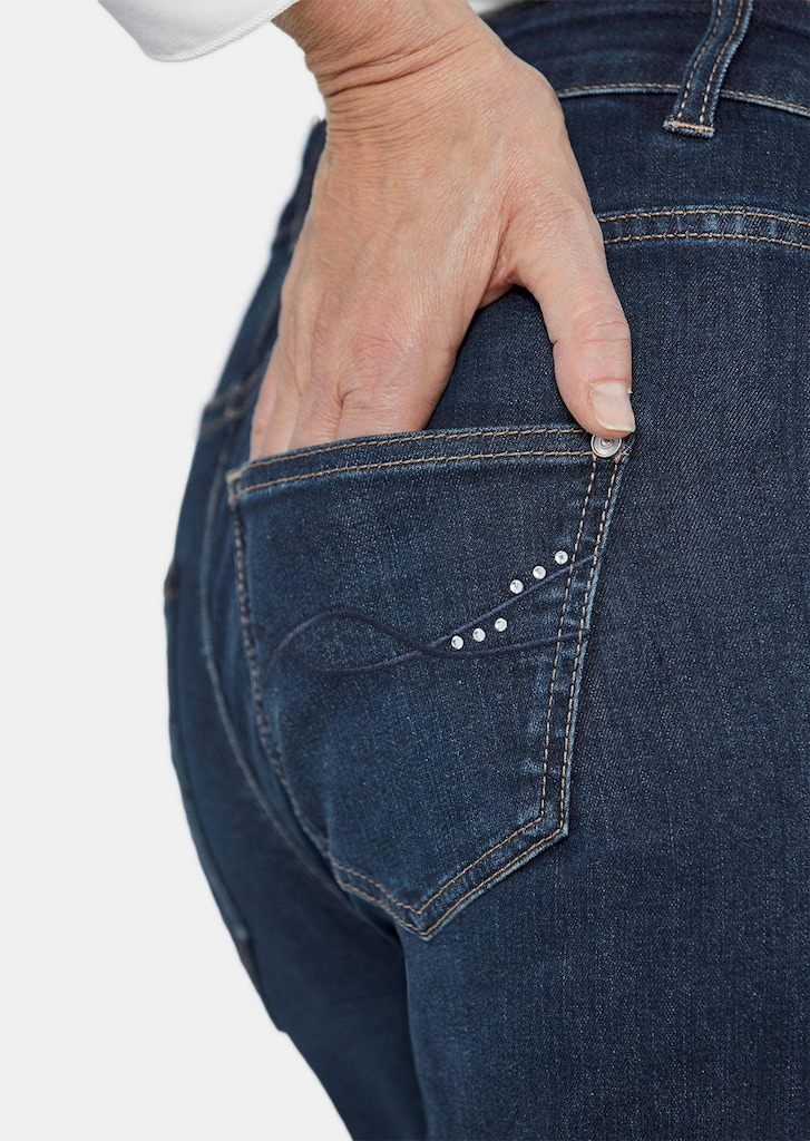 Denim Jeans mit weitem Bein 4