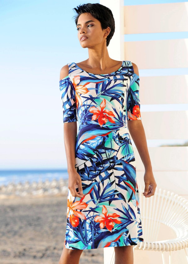 Strandkleid im Cold-Shoulder-Style 1