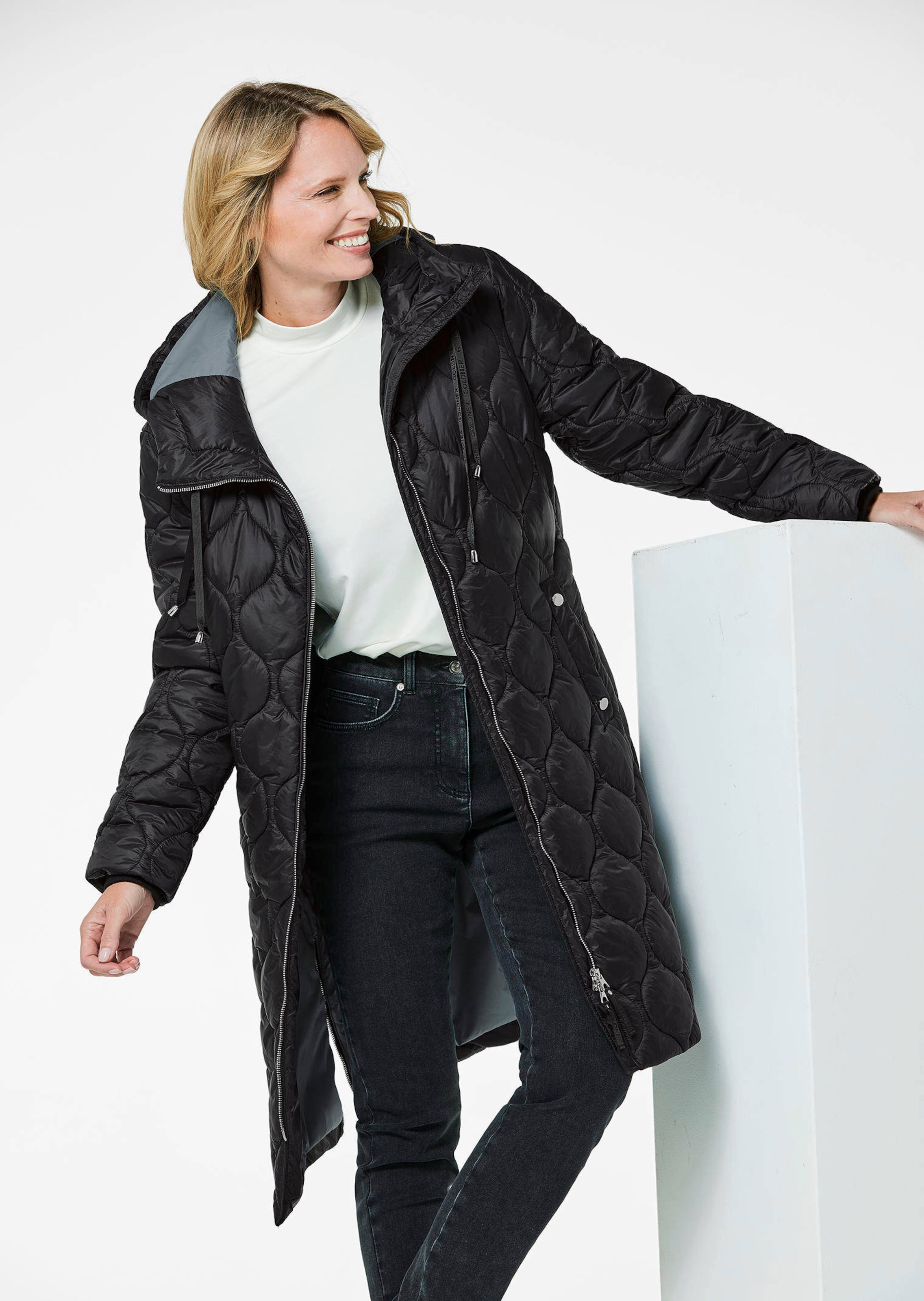 Manteau Matelassé à Capuche Pour Femme - Doudoune Longue Chaude Grande Taille Avec Poches Zippées