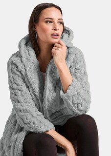 Legere Fleecejacke mit Kapuze thumbnail 3