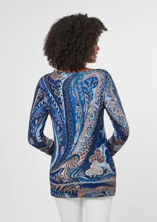 Long-sleeved jumper with paisley pattern thumbnail 3