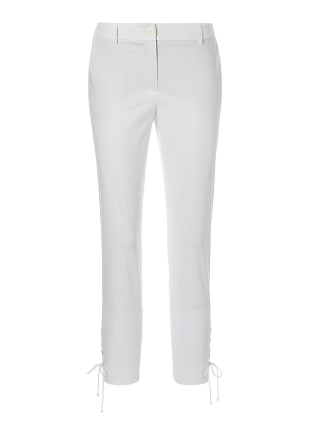 Summer trousers with lacing on the leg