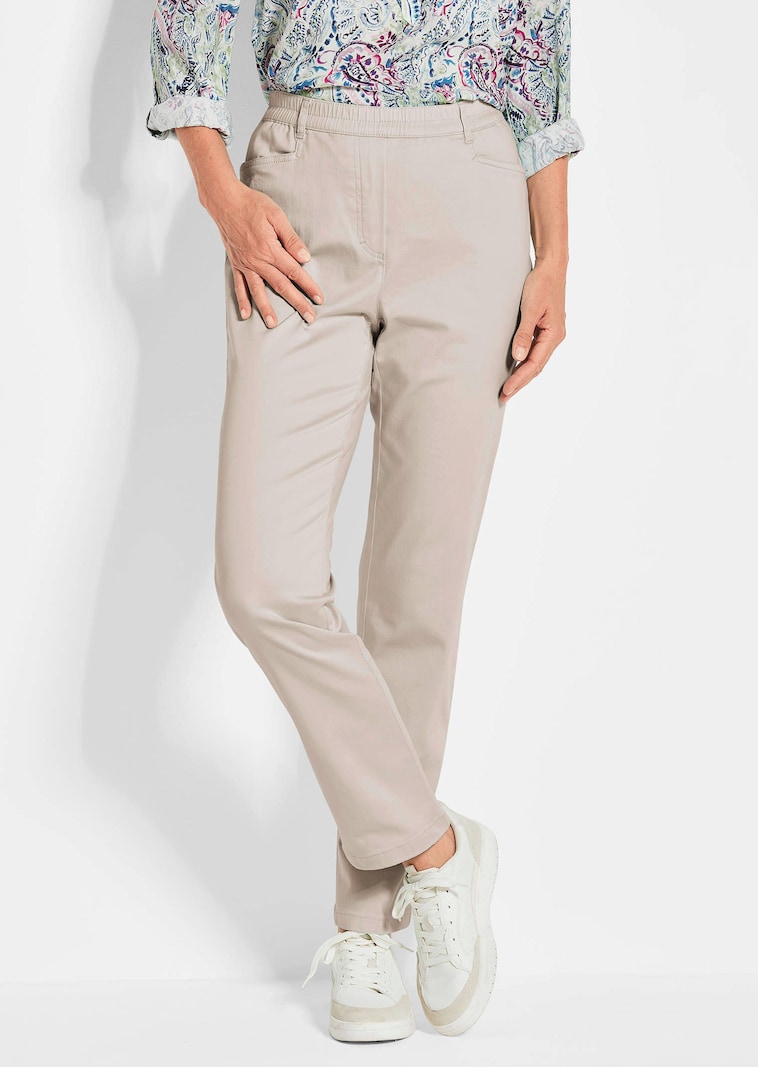 Schlupfhose LOUISA aus Baumwoll-Satin