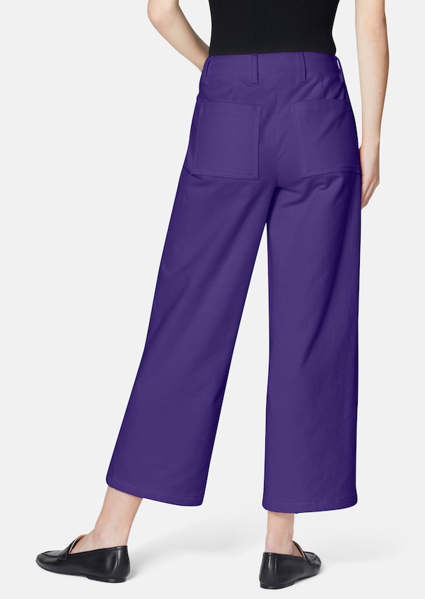 Culottes made from velvety soft fine corduroy 2