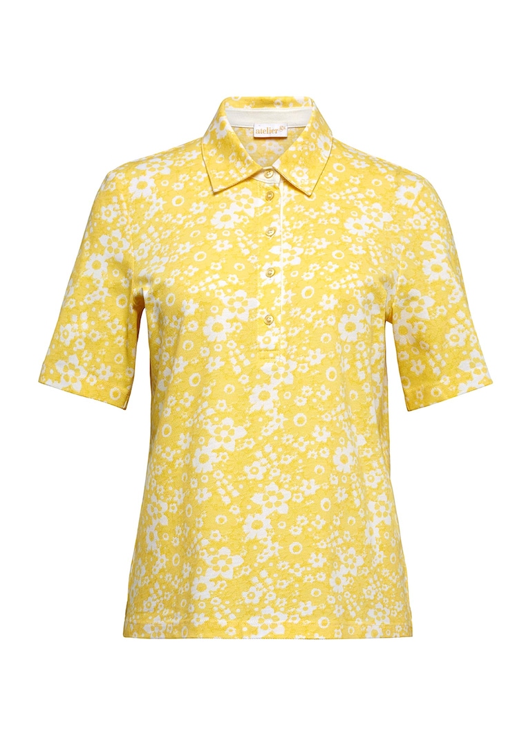 Gedessineerd piqué-poloshirt