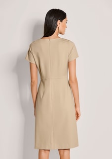 Kokerjurk met boothals en korte mouwen thumbnail 3