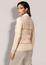 Grobstrick-Cardigan mit farbenfrohen Streifen thumbnail 3