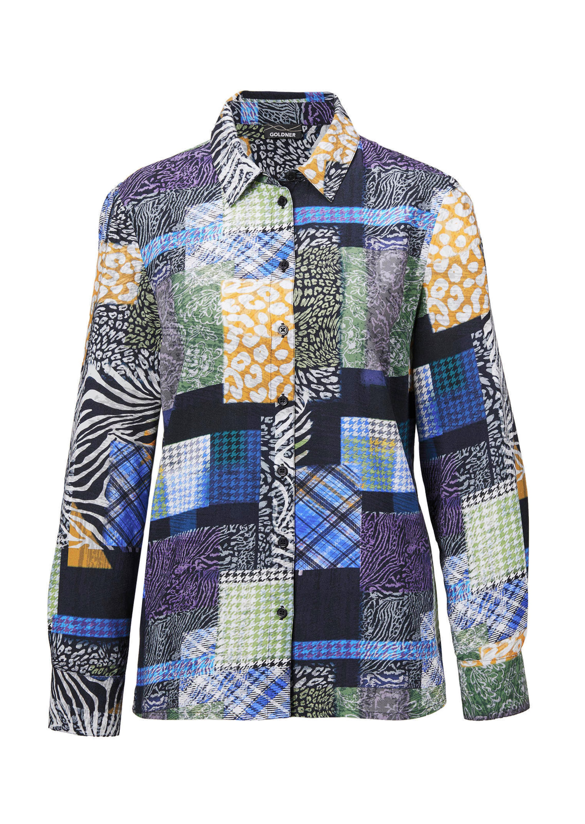 Chemisier imprimé avec motif patchwork