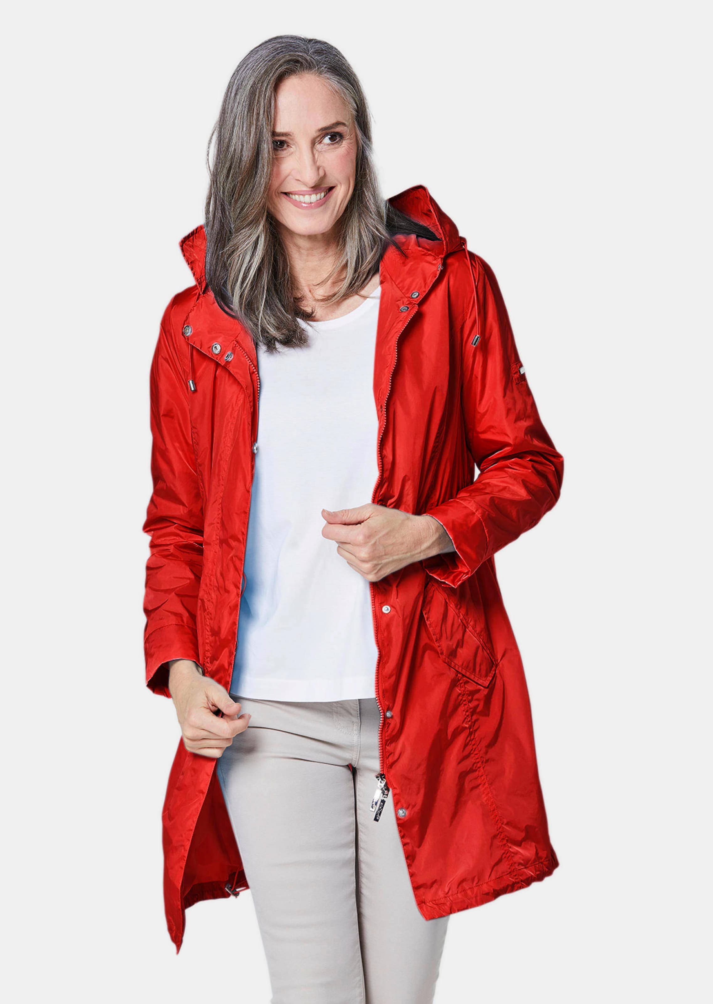 Trendiger leichter Regen Parka aus funktionalem Material