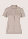 Satin blouse with stand-up collar thumbnail 6