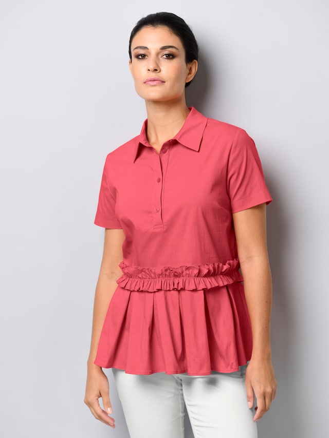 Bluse mit Rüschenband