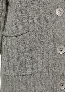 Strickjacke mit Zopfmuster in angesagten Farben thumbnail 5
