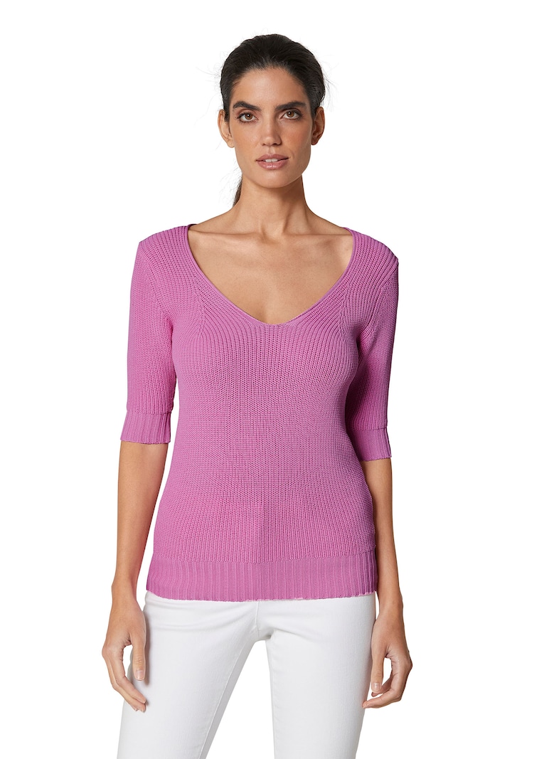 Strickpullover mit kurzen Ćrmeln