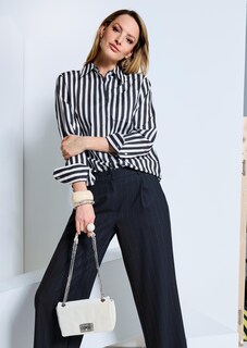 Baumwollbluse mit Streifen thumbnail 7