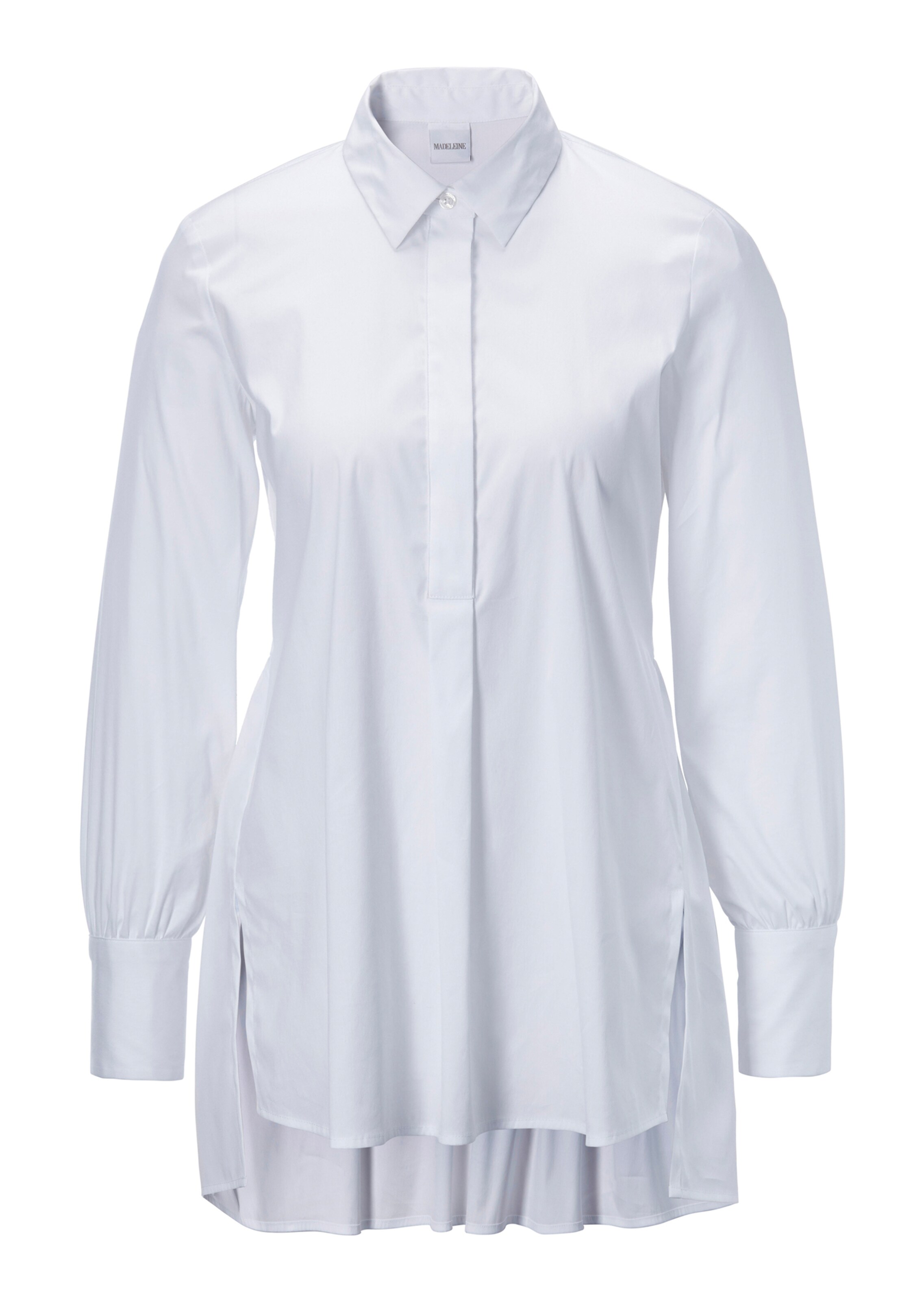 Bluse mit verlängertem Schößchen