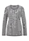 Pullover mit Hahnentrittmuster und Glanzeffekt thumbnail 6