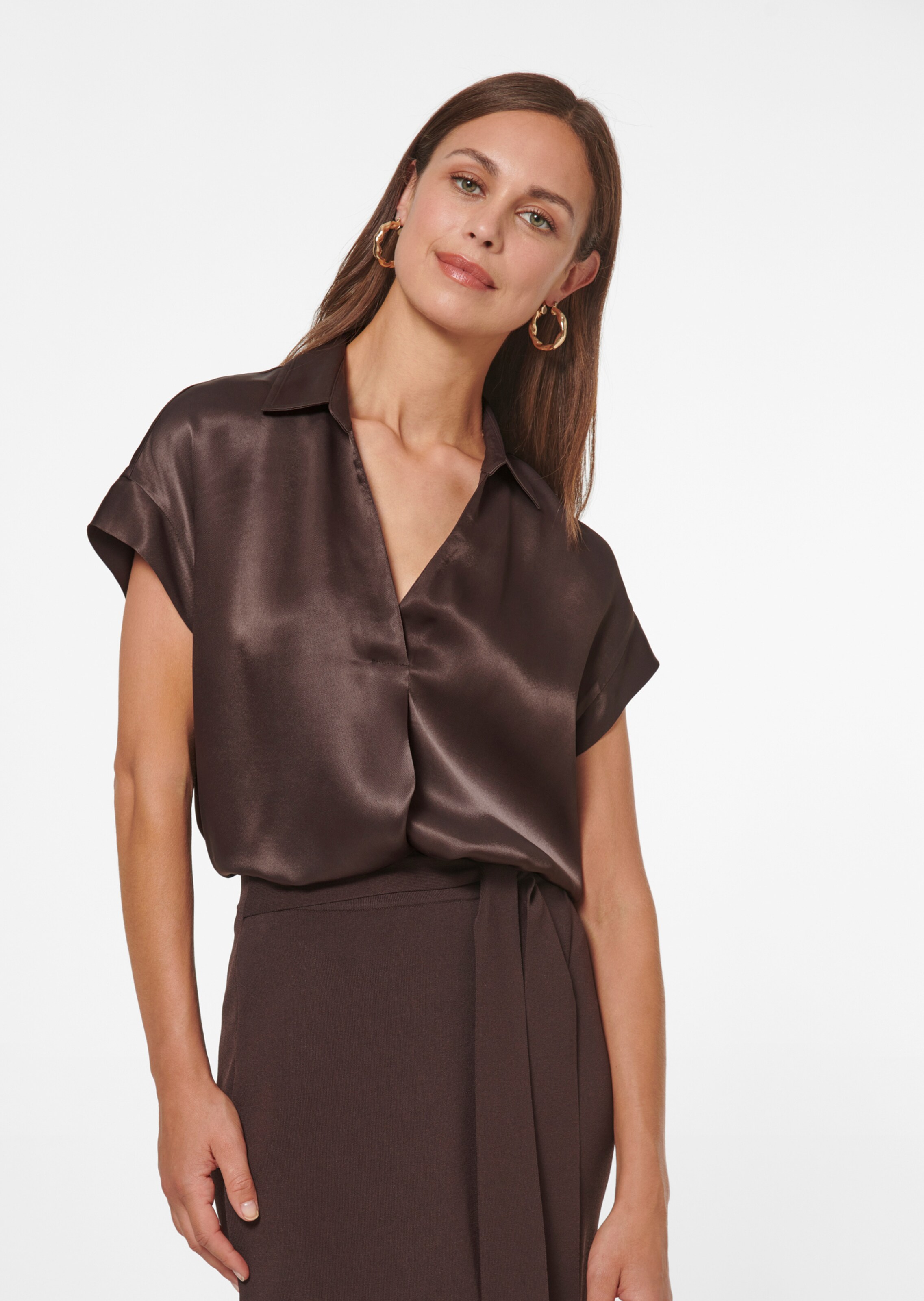 Elegante Kurzarmbluse