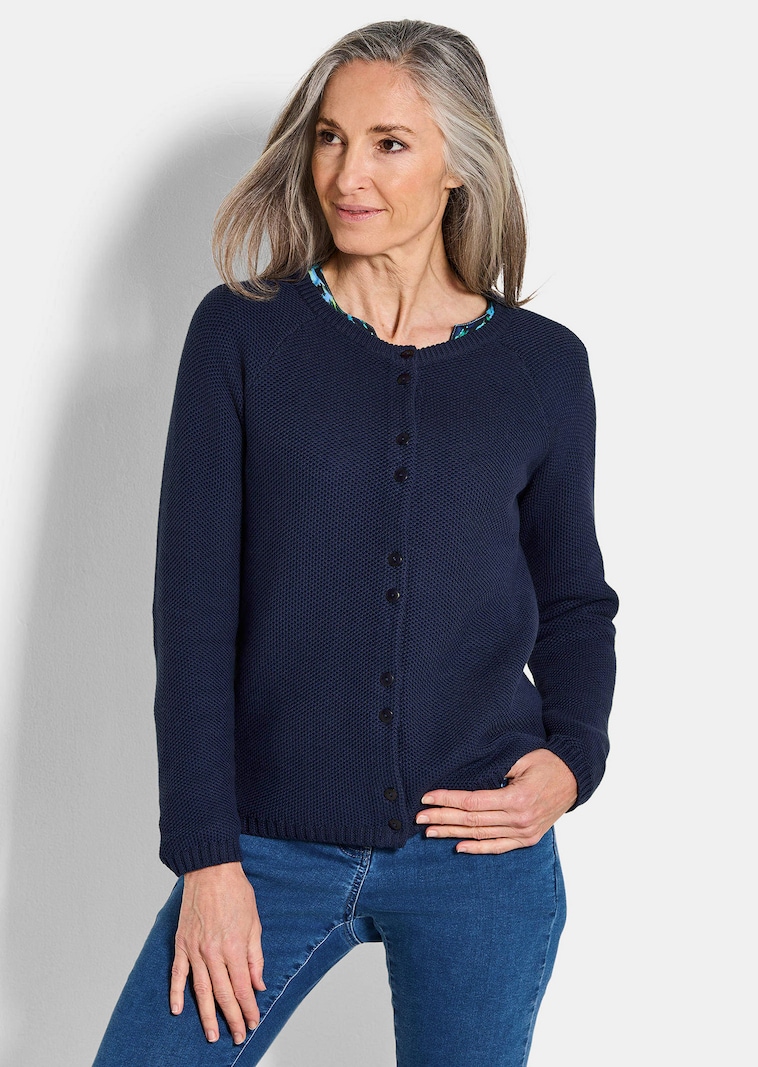 Strickjacke aus reiner Baumwolle