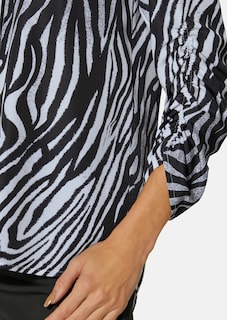 Blouse met dierenprint en vrouwelijke details thumbnail 5