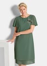 Elegantes Chiffon-Kleid mit Brosche thumbnail 4