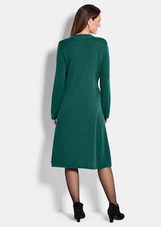 Robe en tricot à la coupe féminine en A thumbnail 3