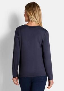 Blouse fluide en satin et jersey thumbnail 2