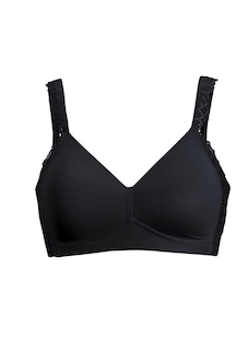 Soutien-gorge doux avec coque lisse et détails en dentelle thumbnail 4