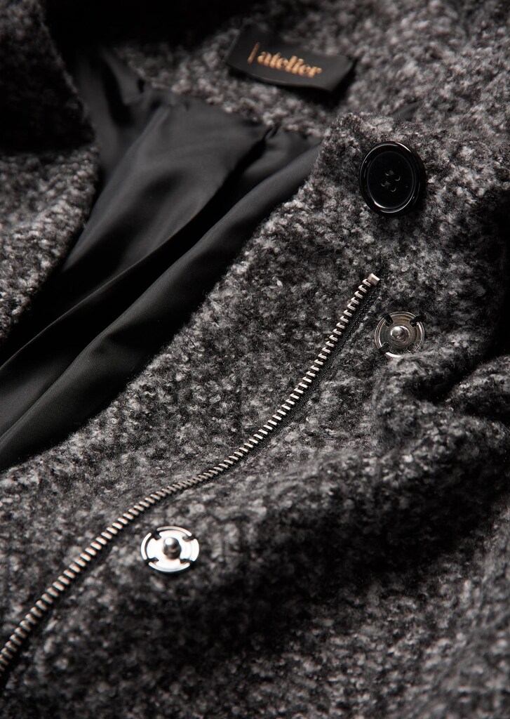 Veste en tissu bouclette