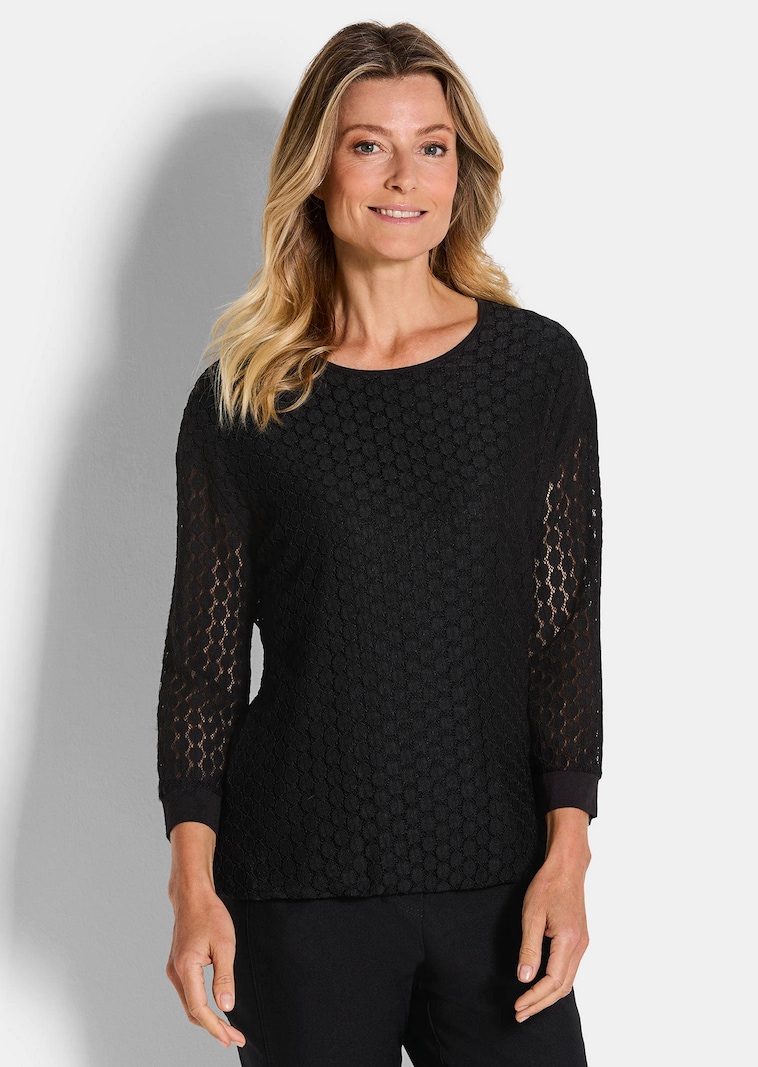 Feminines Shirt aus Spitze