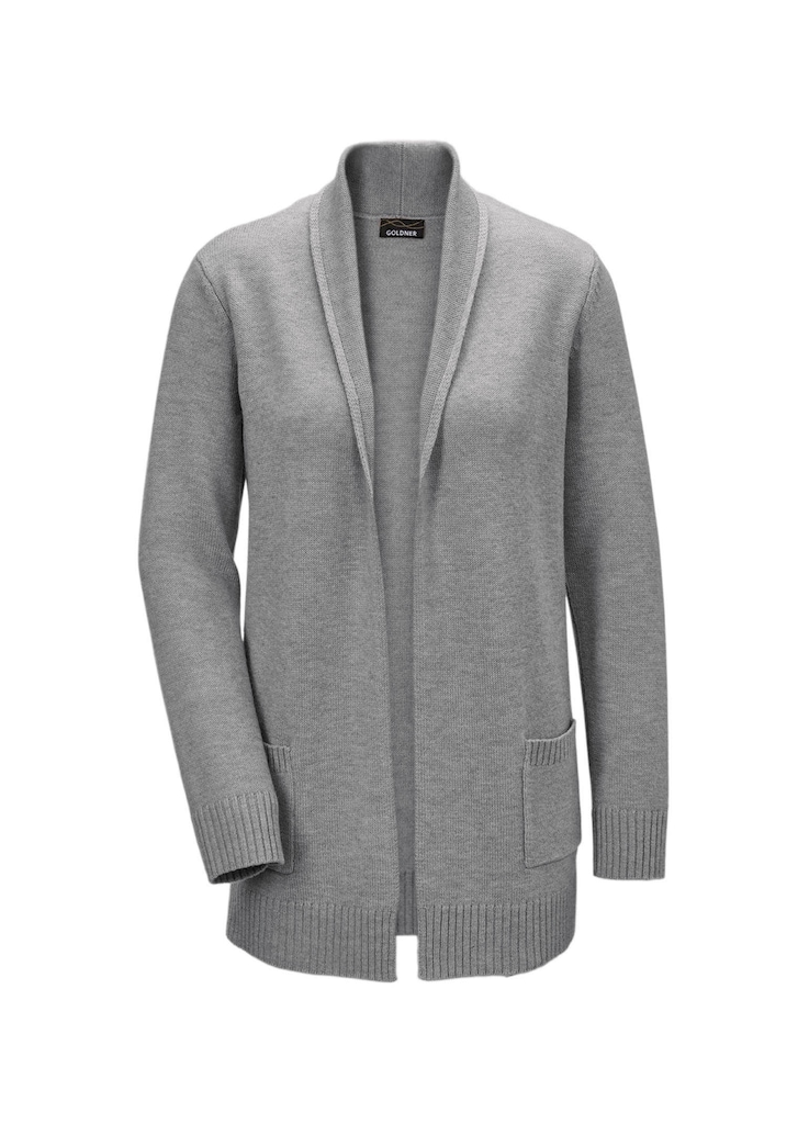 Schalkragenstrickjacke
