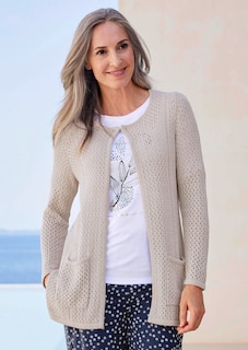 Veste en tricot au motif ajouré thumbnail 7