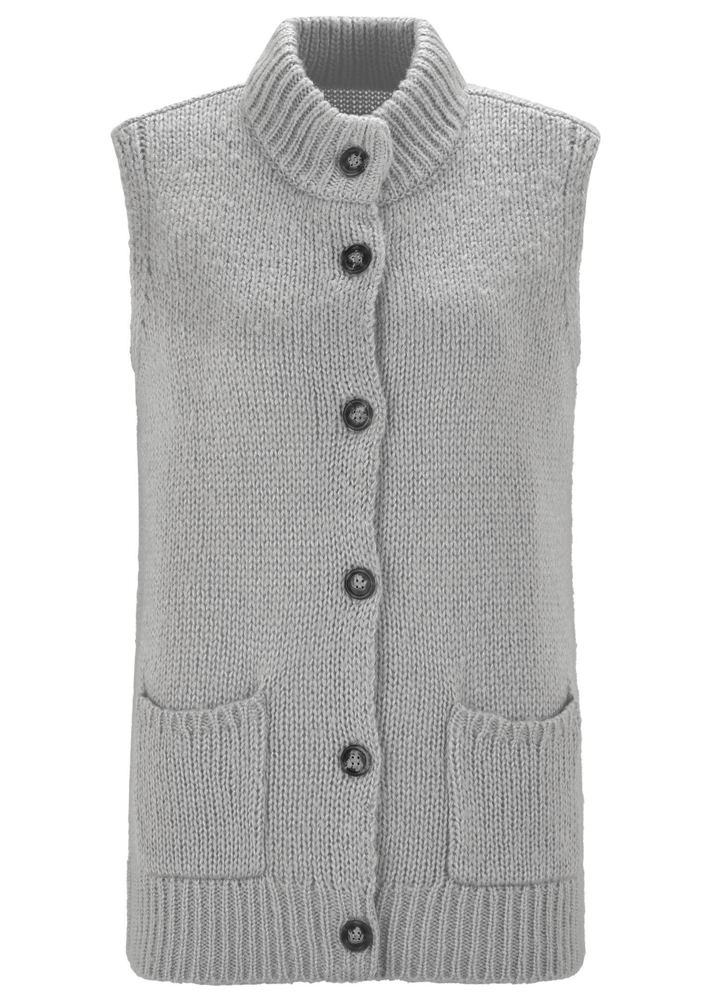 Leichte Strickweste mit Knopfleiste